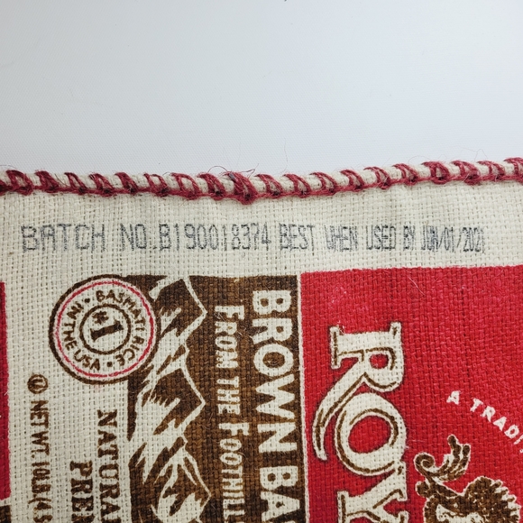 Royal Basmati Burlap Rice Bag Tote - Picture 2 of 7